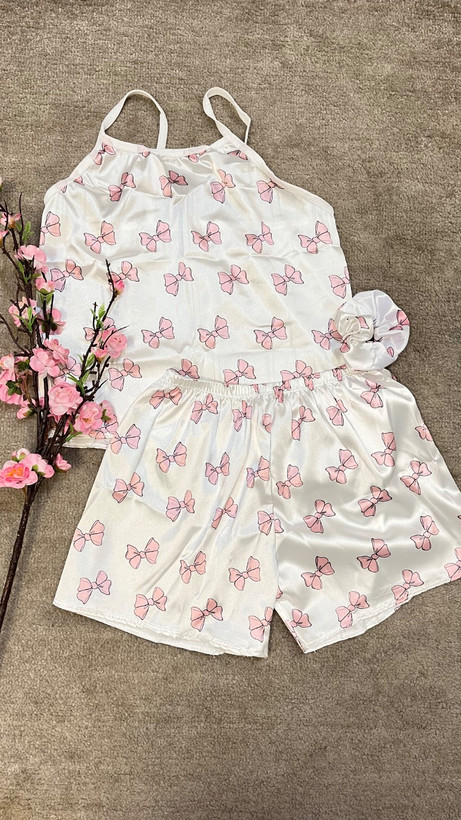 ست راحتی فانتزی پاپیونی (مدل Pink Bow 🎀)